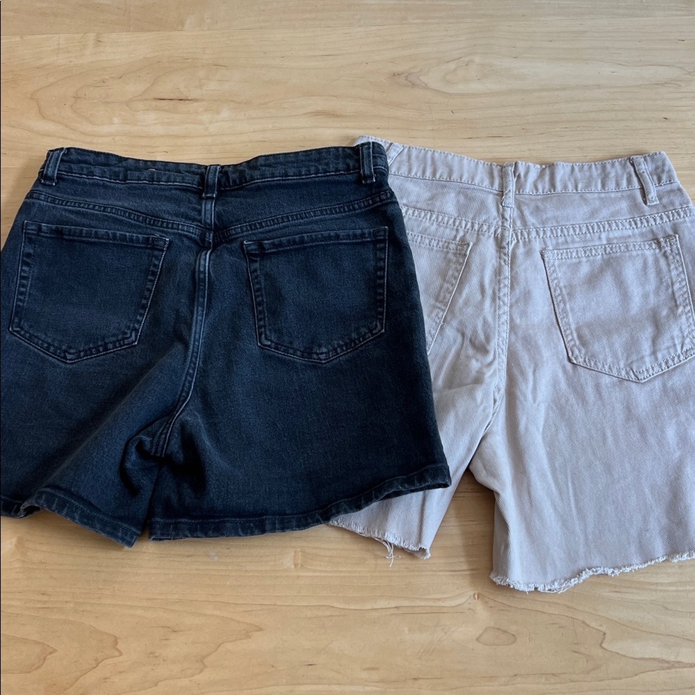 Women’s Washed Black and Tan shorts Bundle. Size 27w - Picture 2 of 10